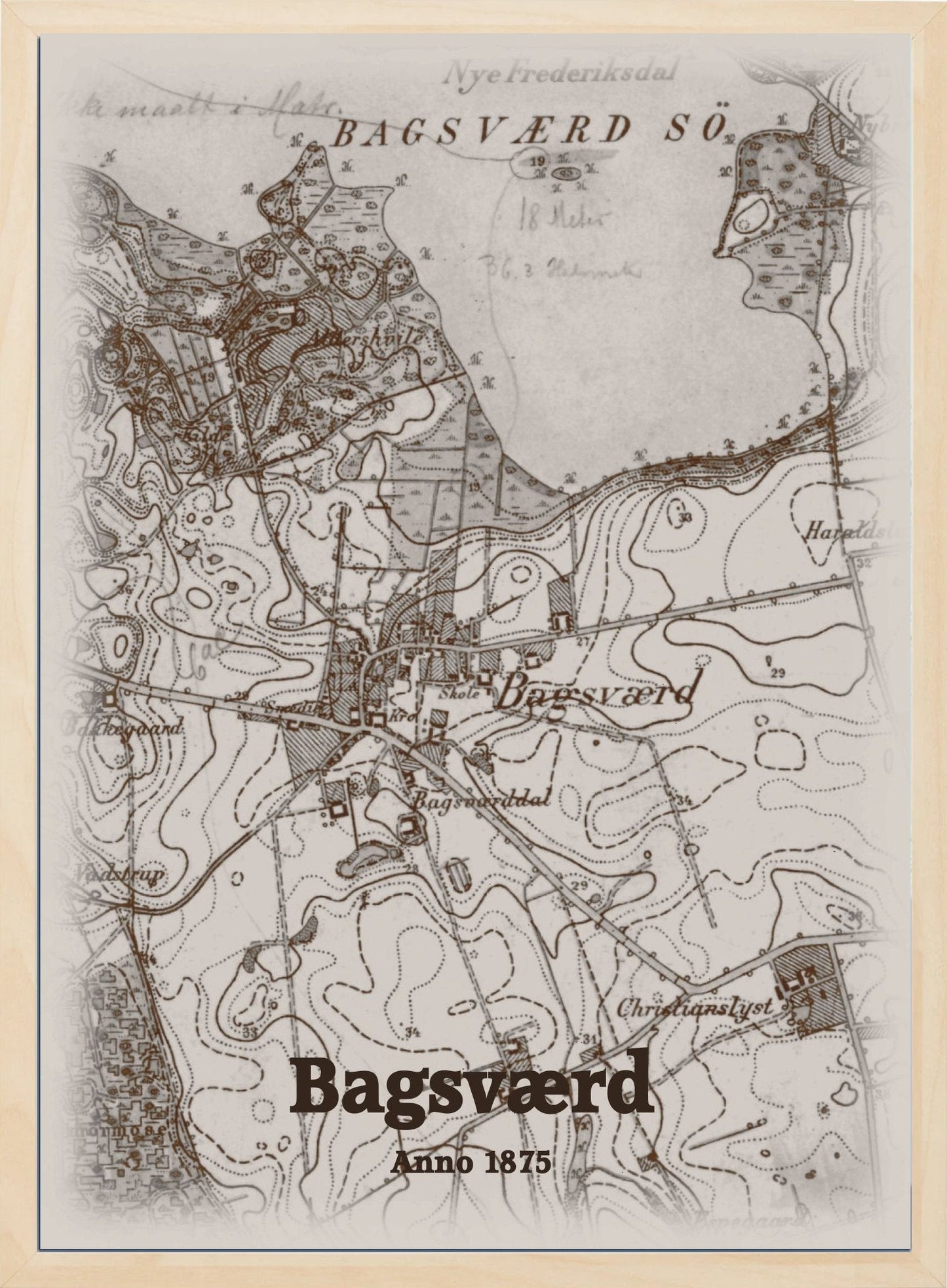 Bagsværd 1875 - HjemEgn Nostalgi plakat - Hjemegn