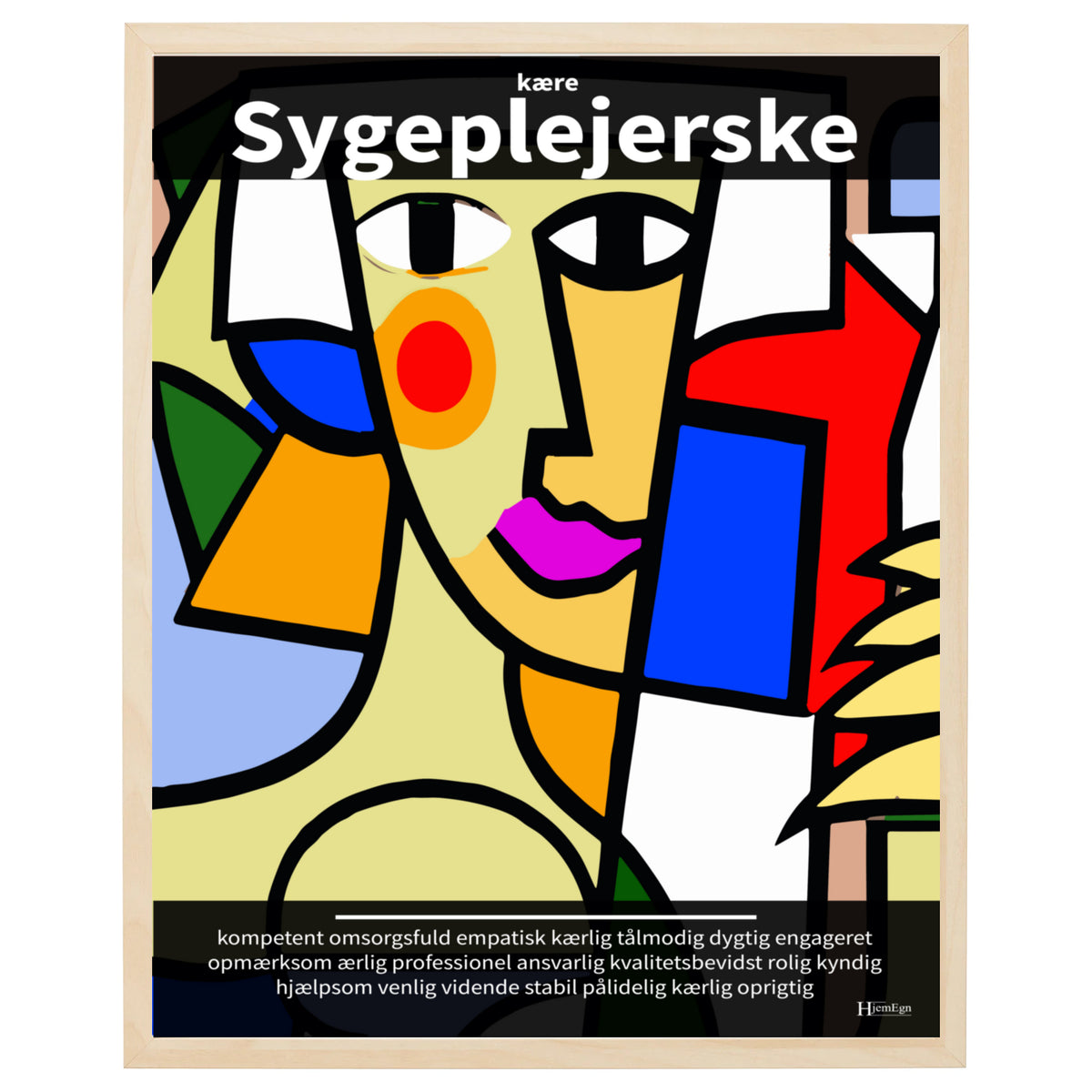 Splakat Sygeplejerske Plakat med Smukke Detaljer og Positiv Inspiration - Ideel ...