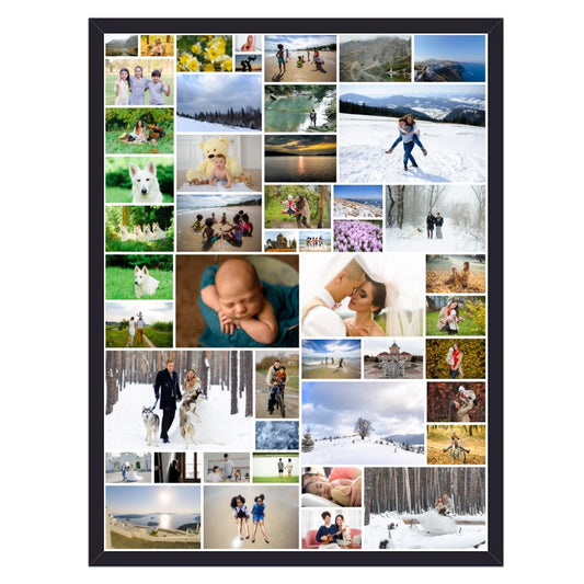 Foto collage med op til 300 fotos i skøn Mosaic design - vi designer for dig